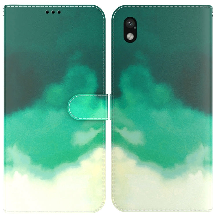 For Sony Xperia Ace III Watercolor Pattern Flip Leather Phone Case