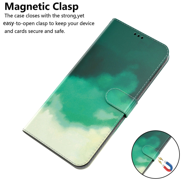 For Sony Xperia Ace III Watercolor Pattern Flip Leather Phone Case