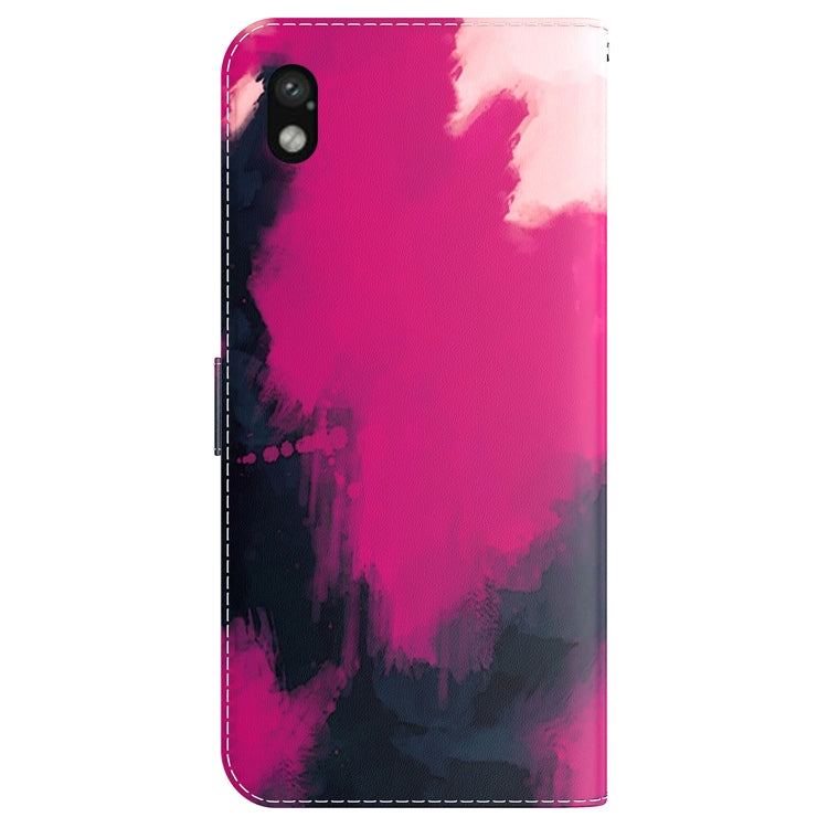 For Sony Xperia Ace III Watercolor Pattern Flip Leather Phone Case