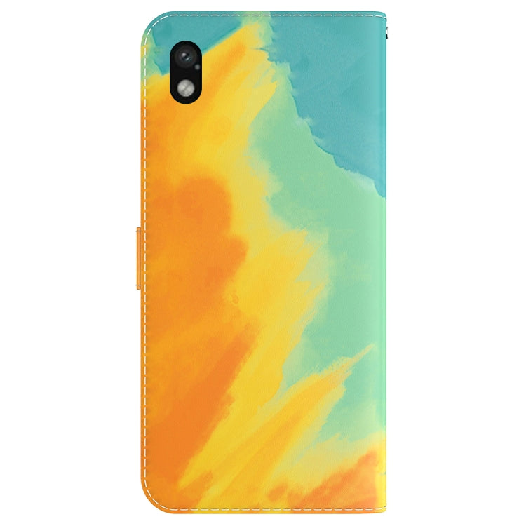 For Sony Xperia Ace III Watercolor Pattern Flip Leather Phone Case
