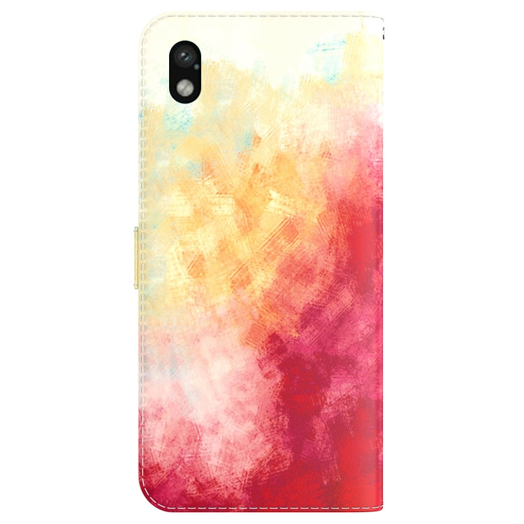 For Sony Xperia Ace III Watercolor Pattern Flip Leather Phone Case