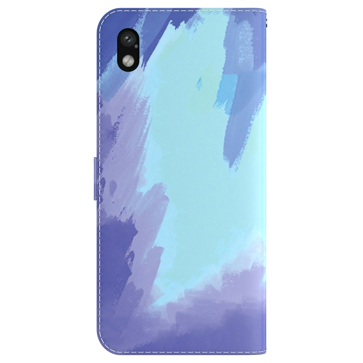 For Sony Xperia Ace III Watercolor Pattern Flip Leather Phone Case