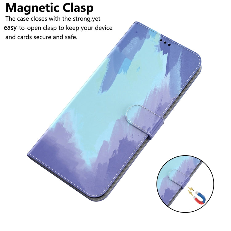 For Sony Xperia Ace III Watercolor Pattern Flip Leather Phone Case