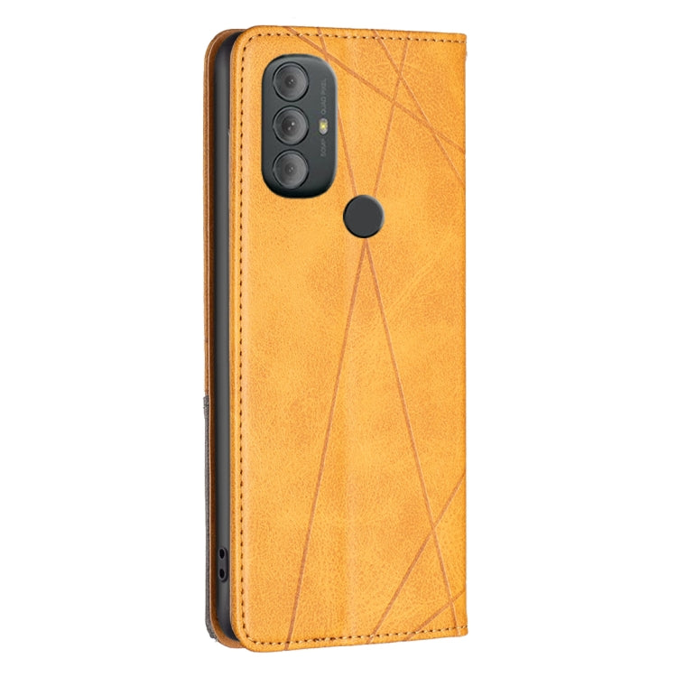 For Motorola Moto G Power 2022 Prismatic Invisible Magnetic Leather Phone Case