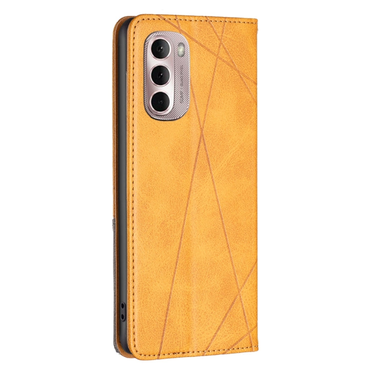 For Motorola Moto G Stylus 2022 Prismatic Invisible Magnetic Leather Phone Case
