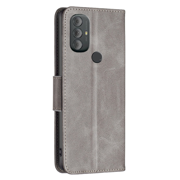 For Motorola Moto G Power 2022 Lambskin Texture Pure Color Horizontal Flip Leather Phone Case