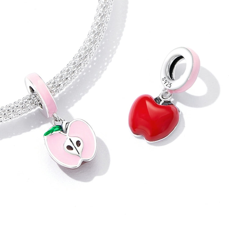 S925 Sterling Silver Little Apple Pendant DIY Bracelet Necklace Accessories