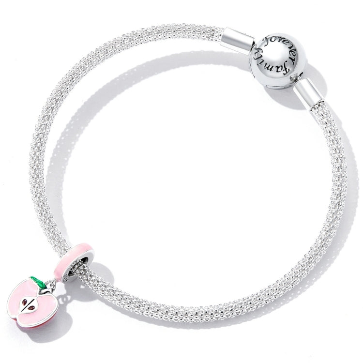 S925 Sterling Silver Little Apple Pendant DIY Bracelet Necklace Accessories