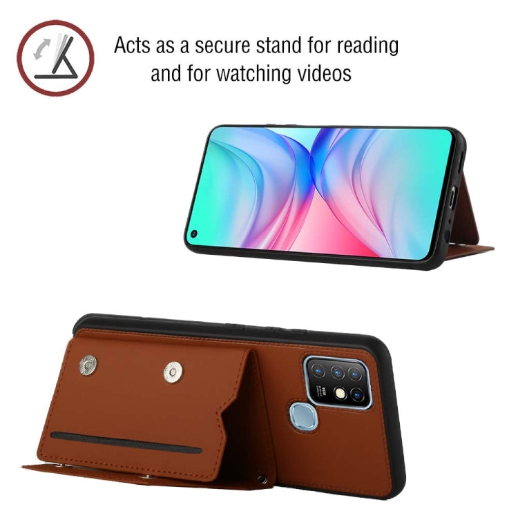 For Infinix Hot 10 Skin Feel PU + TPU + PC Phone Case