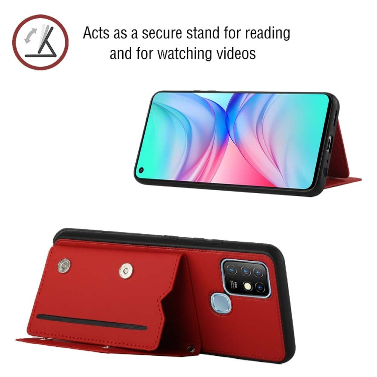 For Infinix Hot 10 Skin Feel PU + TPU + PC Phone Case
