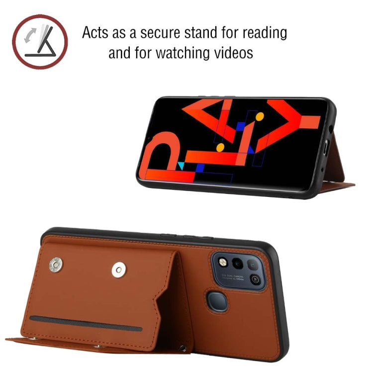 For Infinix Hot 10 Play / 11 Play Skin Feel PU + TPU + PC Phone Case