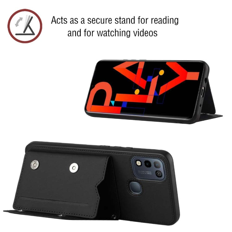For Infinix Hot 10 Play / 11 Play Skin Feel PU + TPU + PC Phone Case