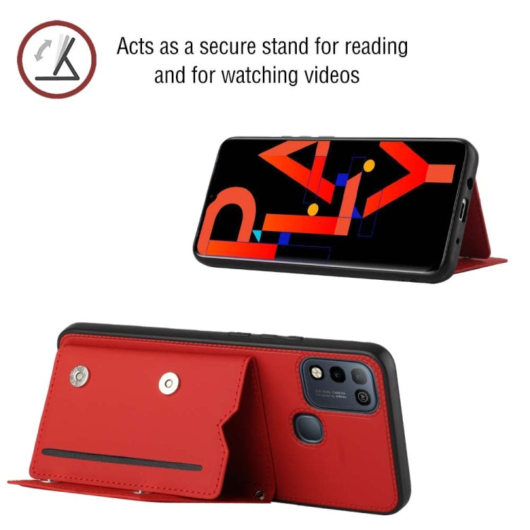 For Infinix Hot 10 Play / 11 Play Skin Feel PU + TPU + PC Phone Case