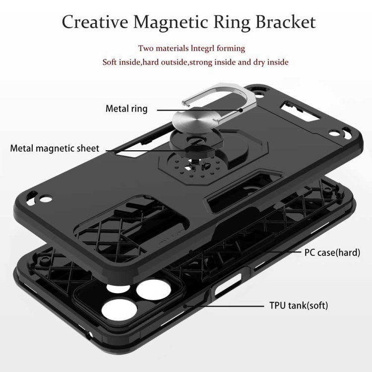 For OPPO Realme 9 Pro 5G Armour Series PC + TPU Phone Case