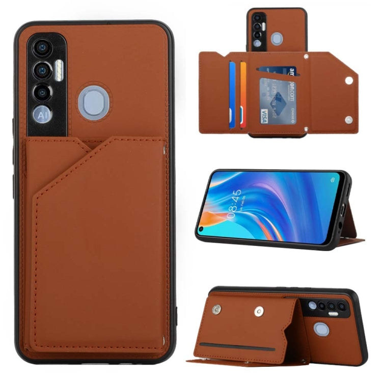 For Tecno Spark 7 Pro Skin Feel PU + TPU + PC Phone Case