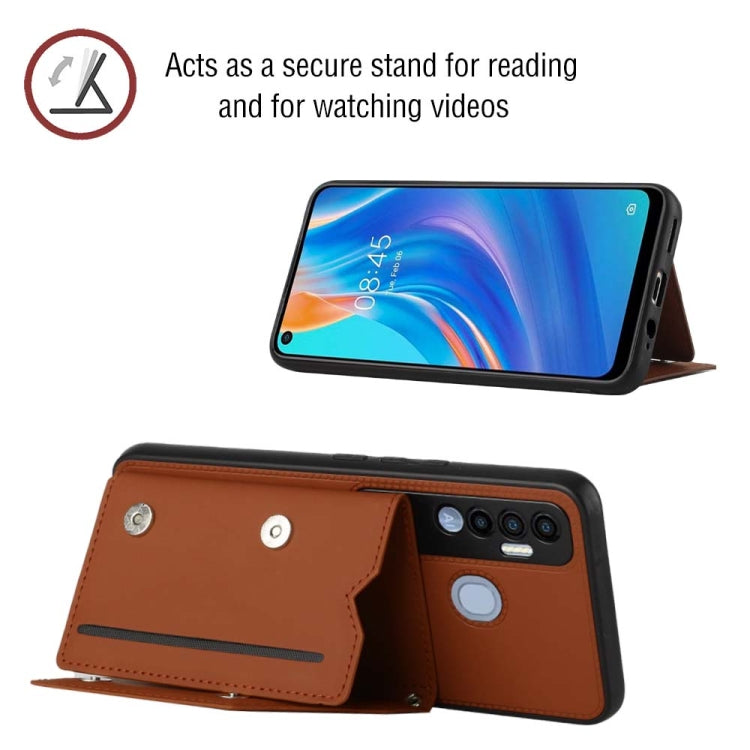 For Tecno Spark 7 Pro Skin Feel PU + TPU + PC Phone Case