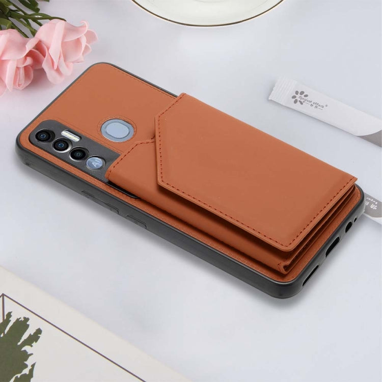 For Tecno Spark 7 Pro Skin Feel PU + TPU + PC Phone Case