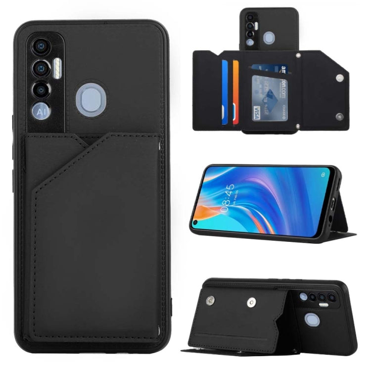 For Tecno Spark 7 Pro Skin Feel PU + TPU + PC Phone Case