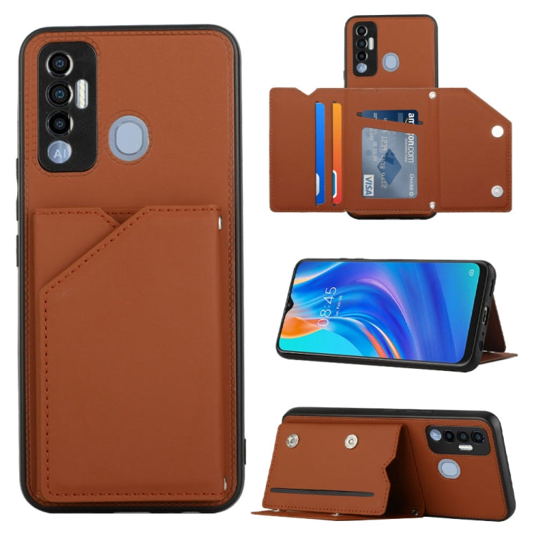For Tecno Spark 7P Skin Feel PU + TPU + PC Phone Case