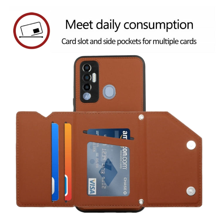 For Tecno Spark 7P Skin Feel PU + TPU + PC Phone Case