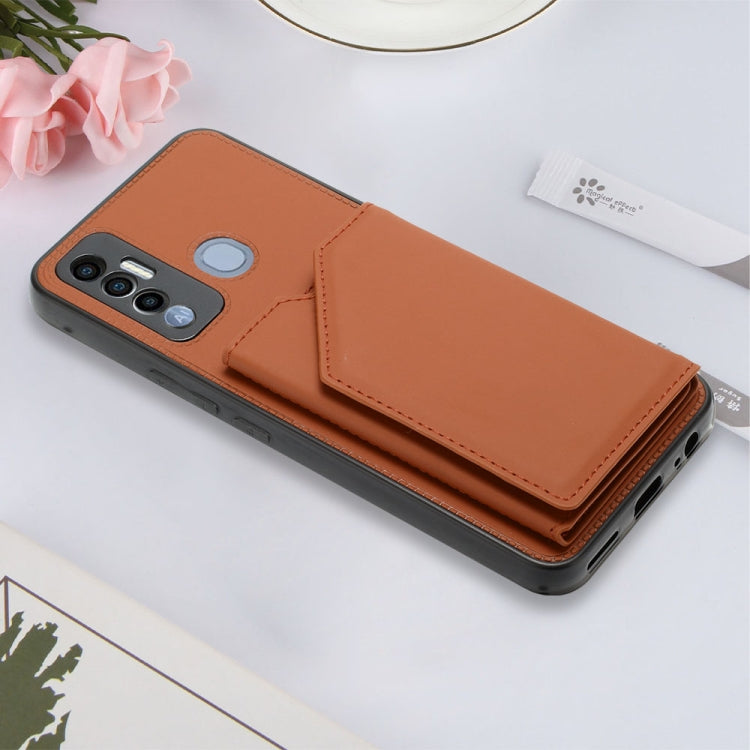 For Tecno Spark 7P Skin Feel PU + TPU + PC Phone Case