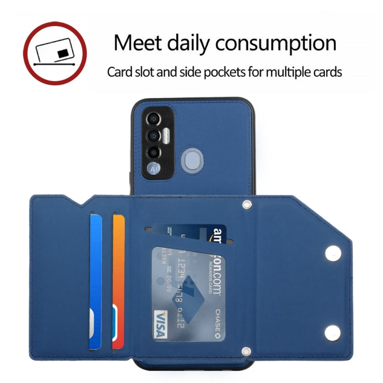 For Tecno Spark 7P Skin Feel PU + TPU + PC Phone Case