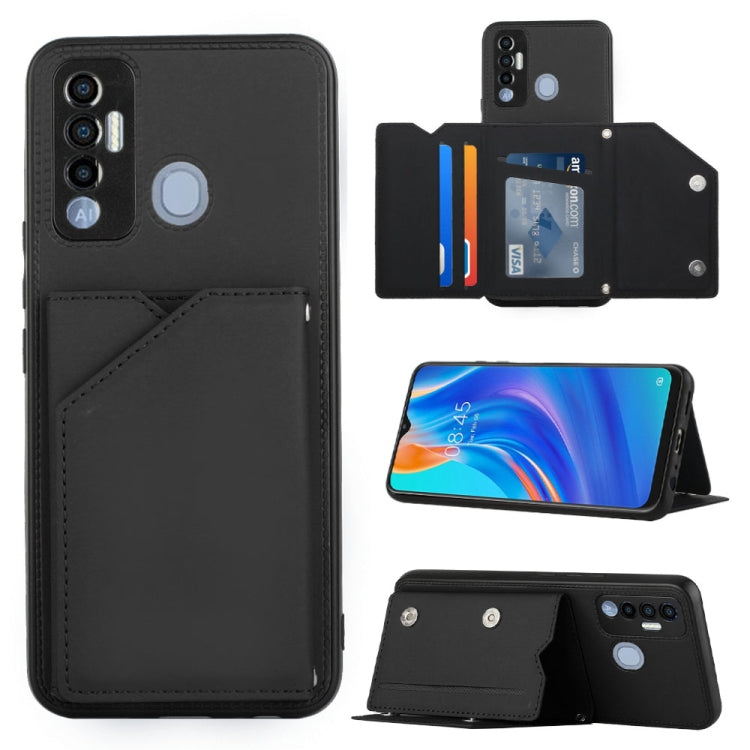 For Tecno Spark 7P Skin Feel PU + TPU + PC Phone Case