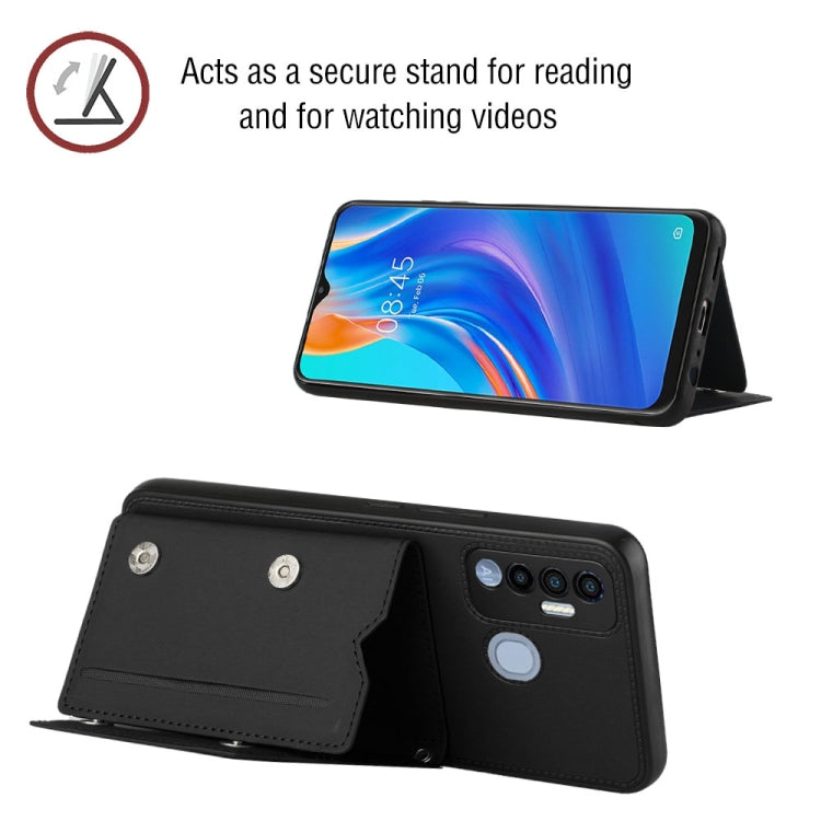 For Tecno Spark 7P Skin Feel PU + TPU + PC Phone Case