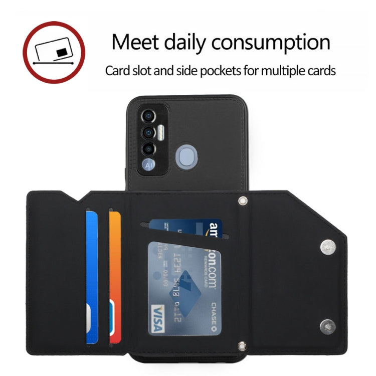 For Tecno Spark 7P Skin Feel PU + TPU + PC Phone Case
