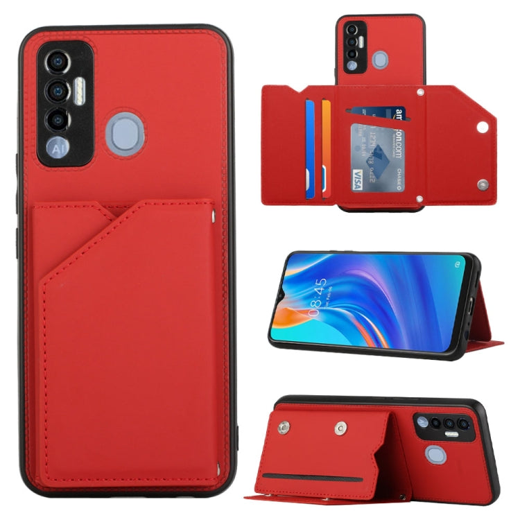 For Tecno Spark 7P Skin Feel PU + TPU + PC Phone Case