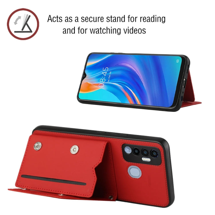 For Tecno Spark 7P Skin Feel PU + TPU + PC Phone Case