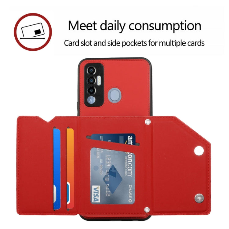 For Tecno Spark 7P Skin Feel PU + TPU + PC Phone Case