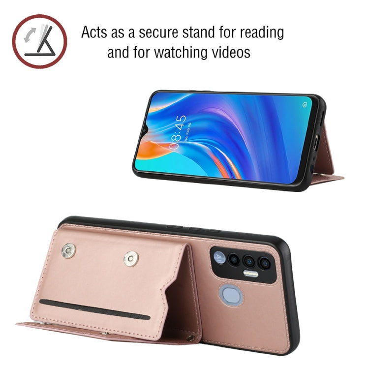 For Tecno Spark 7P Skin Feel PU + TPU + PC Phone Case