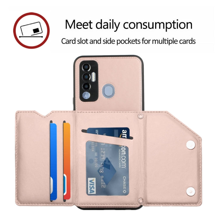 For Tecno Spark 7P Skin Feel PU + TPU + PC Phone Case