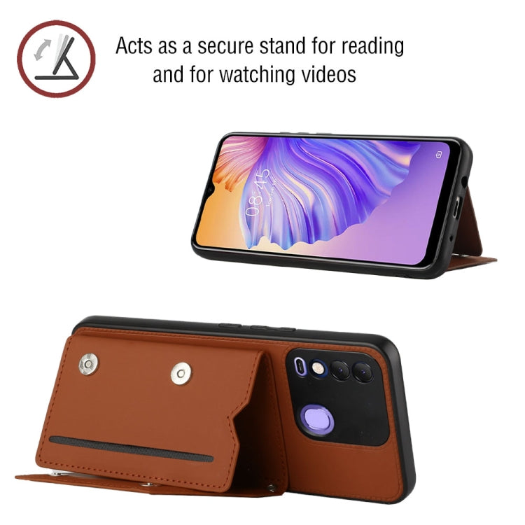 For Tecno Spark 8 Skin Feel PU + TPU + PC Phone Case