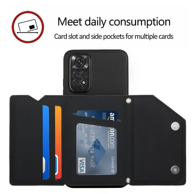 For Xiaomi Redmi Note 11S/11 4G Global Skin Feel PU + TPU + PC Phone Case