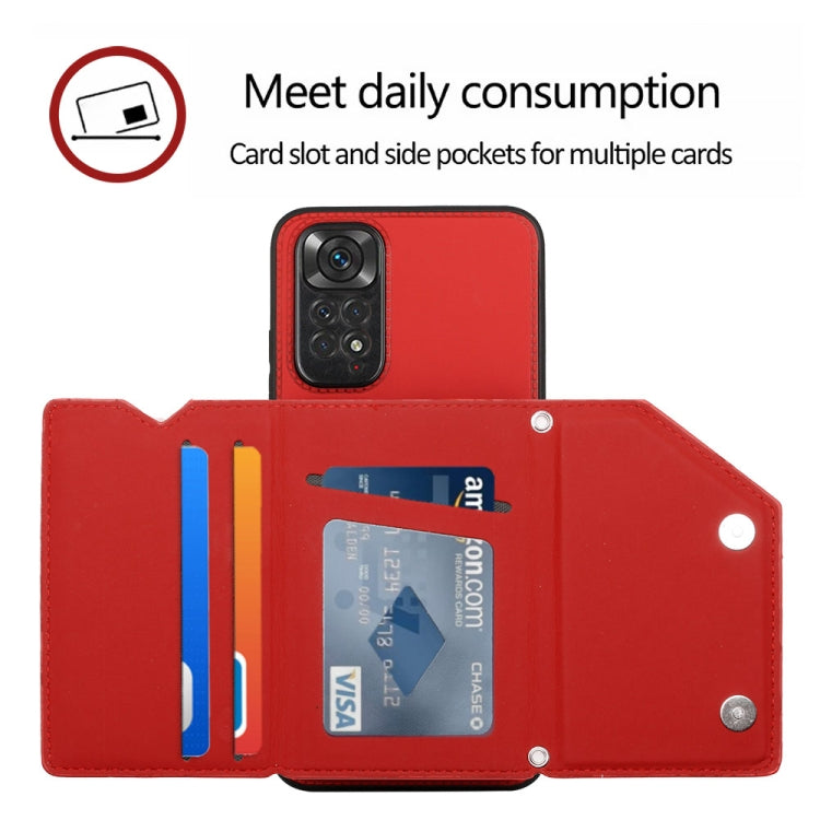 For Xiaomi Redmi Note 11S/11 4G Global Skin Feel PU + TPU + PC Phone Case