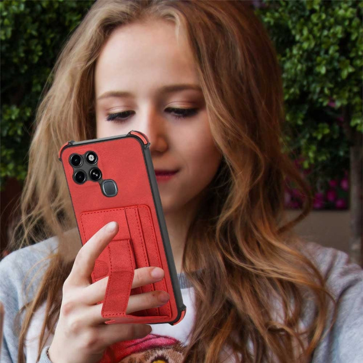 For Infinix Smart 6 Dream Holder Card Bag Shockproof Phone Case