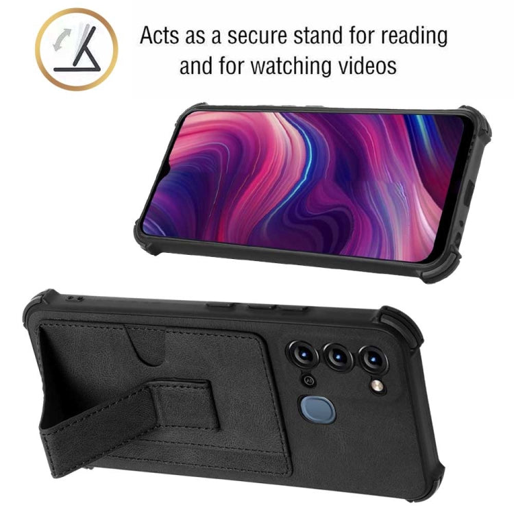 For Itel S17 Dream Holder Card Bag Shockproof Phone Case