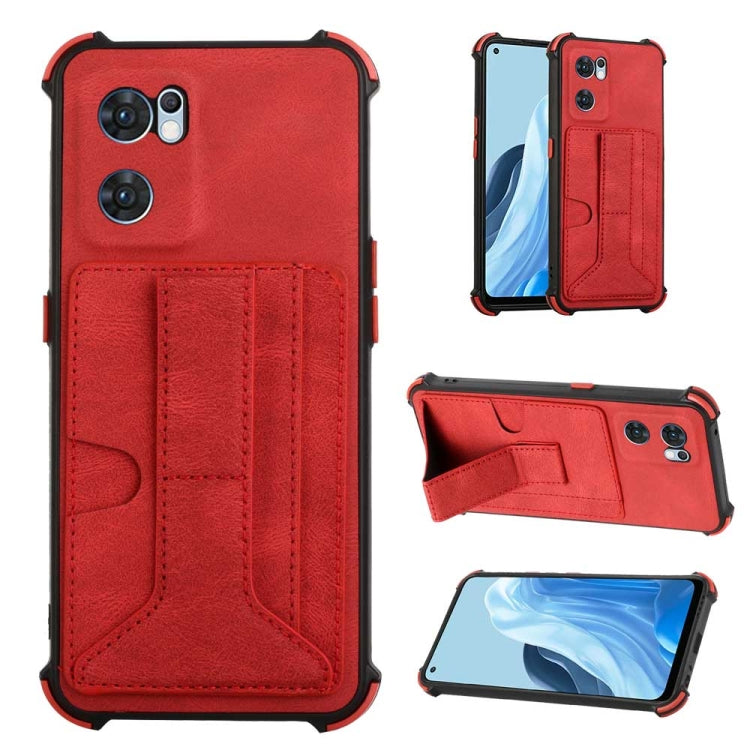 For OPPO Reno7 Global Dream Holder Card Bag Shockproof Phone Case