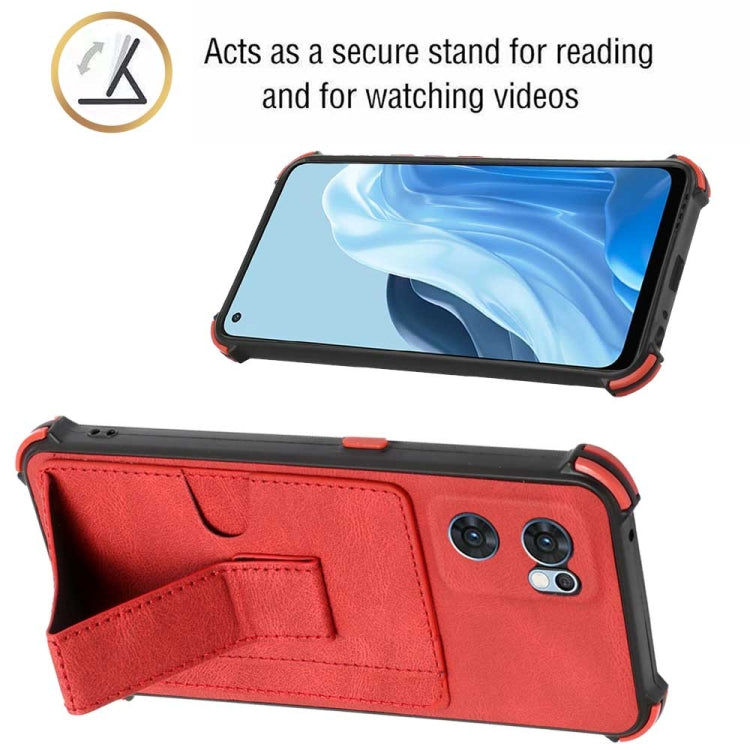 For OPPO Reno7 Global Dream Holder Card Bag Shockproof Phone Case