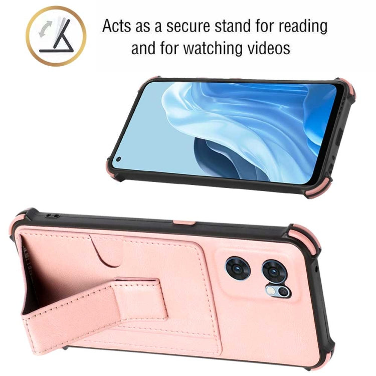 For OPPO Reno7 Global Dream Holder Card Bag Shockproof Phone Case