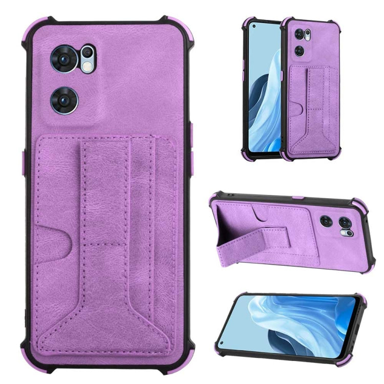 For OPPO Reno7 Global Dream Holder Card Bag Shockproof Phone Case