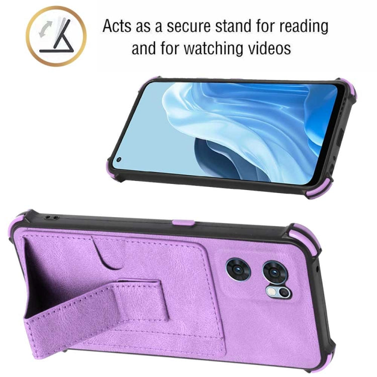 For OPPO Reno7 Global Dream Holder Card Bag Shockproof Phone Case