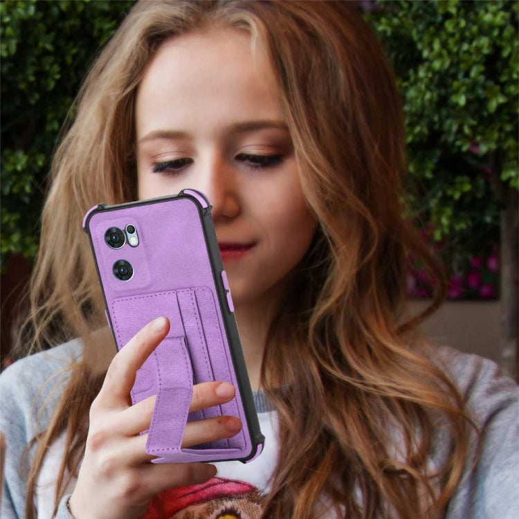 For OPPO Reno7 Global Dream Holder Card Bag Shockproof Phone Case