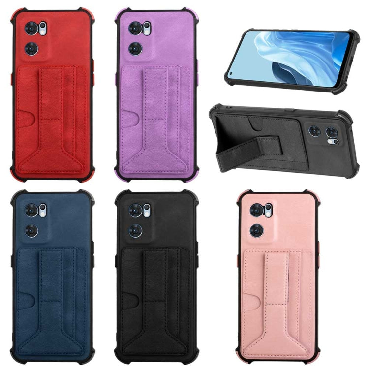 For OPPO Reno7 Global Dream Holder Card Bag Shockproof Phone Case