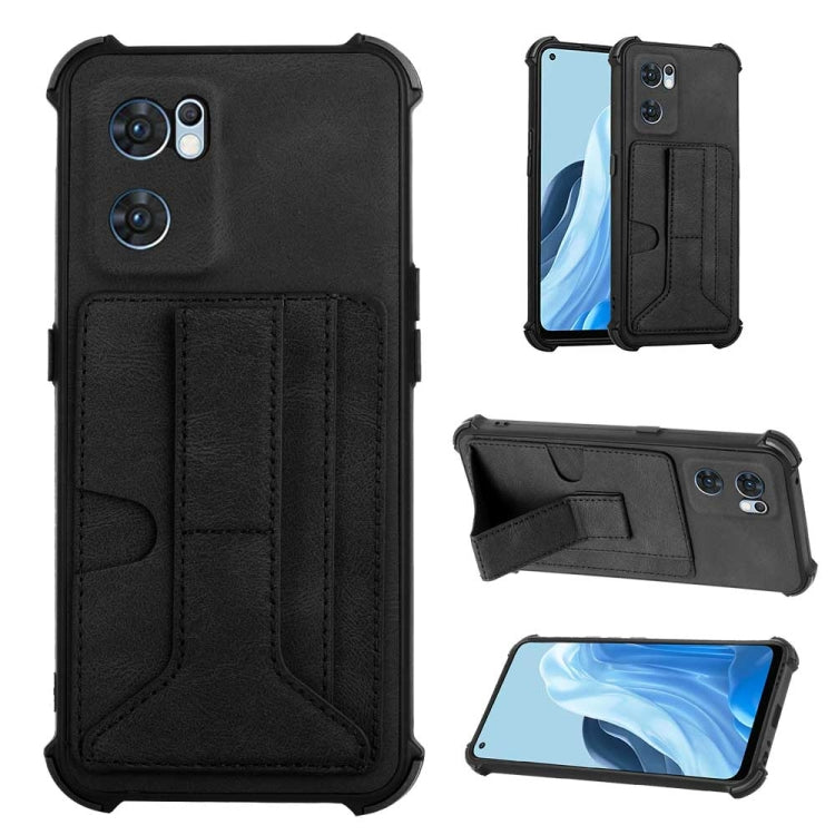 For OPPO Reno7 Global Dream Holder Card Bag Shockproof Phone Case