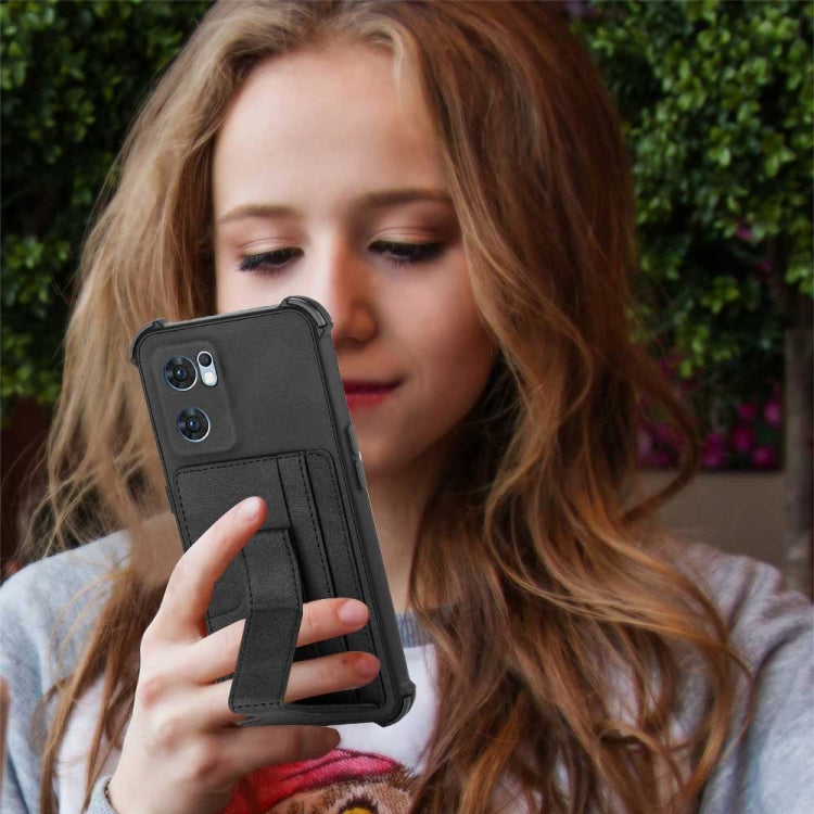 For OPPO Reno7 Global Dream Holder Card Bag Shockproof Phone Case