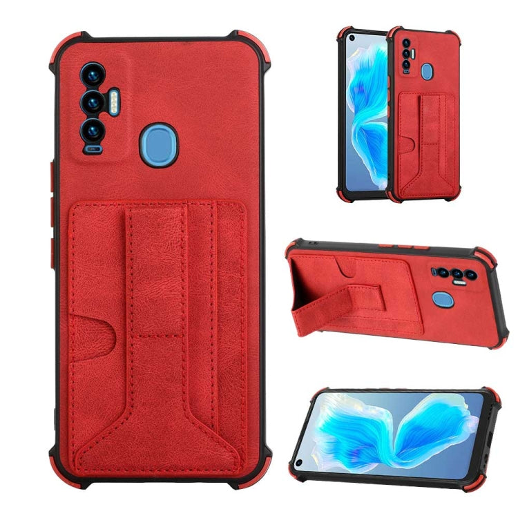 For Tecno Camon 18i Dream Holder Card Bag Shockproof Phone Case