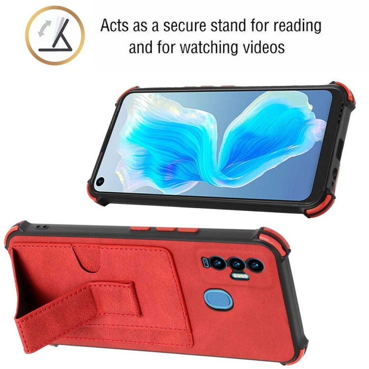 For Tecno Camon 18i Dream Holder Card Bag Shockproof Phone Case